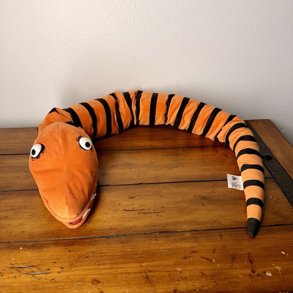 Disney Nightmare Before Christmas Snake Plush Hand Puppet Stuffed Animal 41"